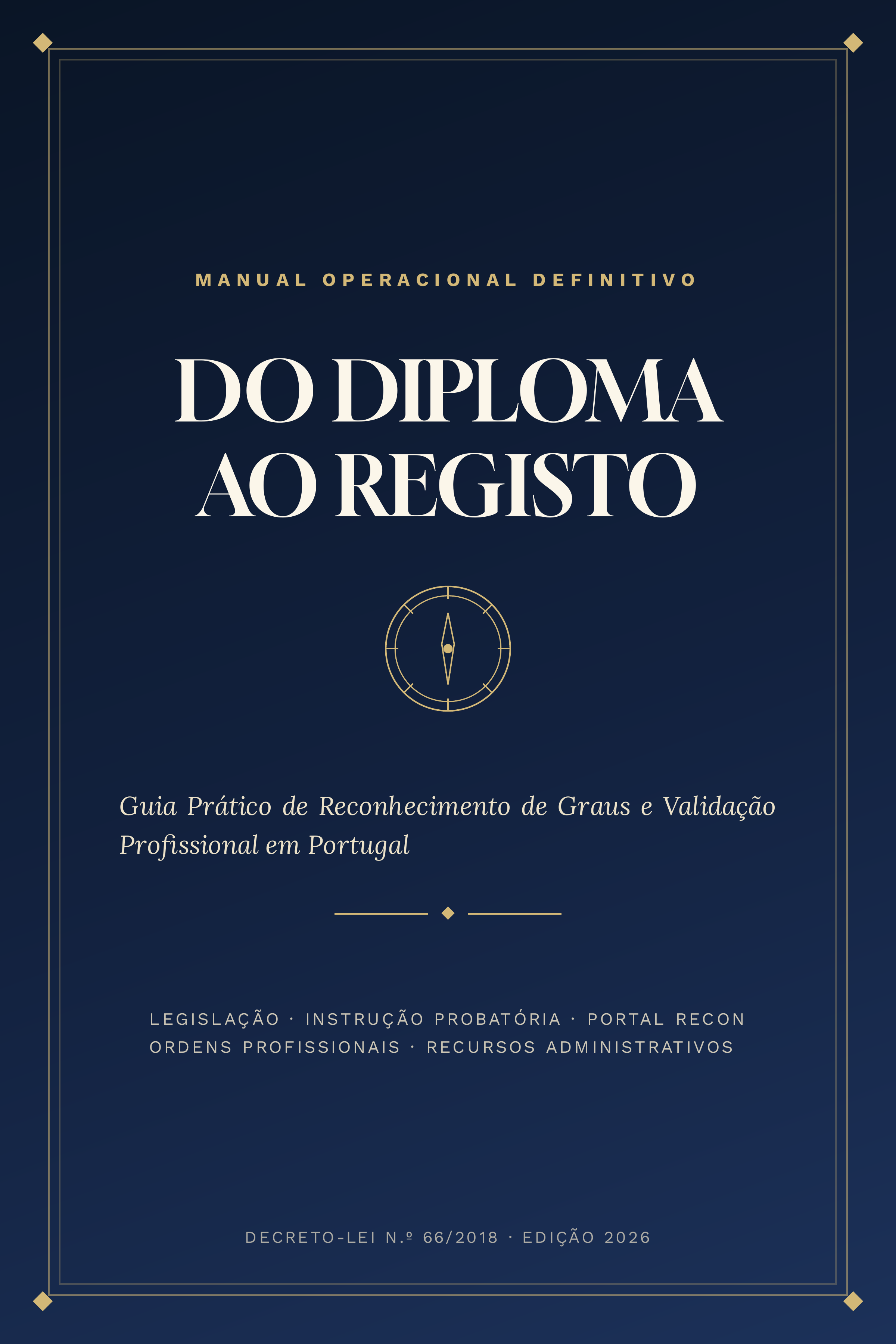 Capa do guia Do Diploma ao Registo