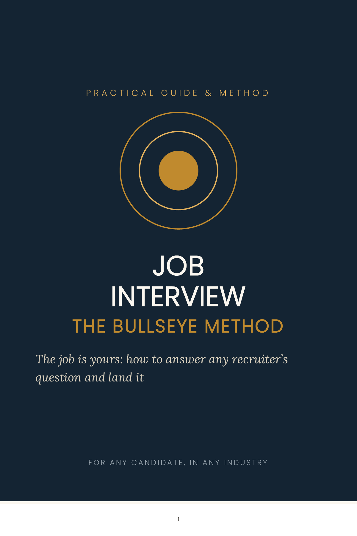 Ebook cover: Job Interview, The Bullseye Method