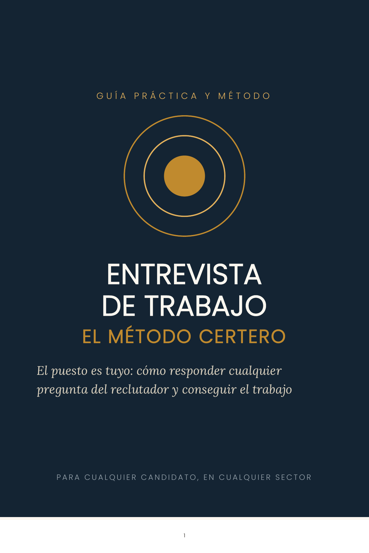 Portada del ebook: Entrevista de Trabajo, El M&eacute;todo Certero